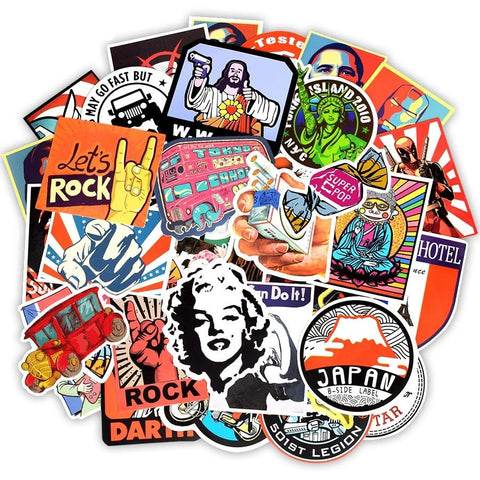 stickers vintage moto