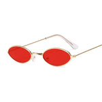 lunette vintage ovale rouge