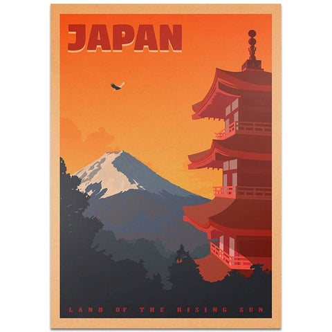 Affiche Vintage Japon Voyage