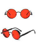 lunette vintage steampunk rouge