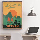 Affiche Vintage Vietnam