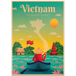 Affiche Vintage Vietnam