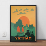 Affiche Vintage Vietnam