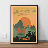 Affiche Vintage Vietnam