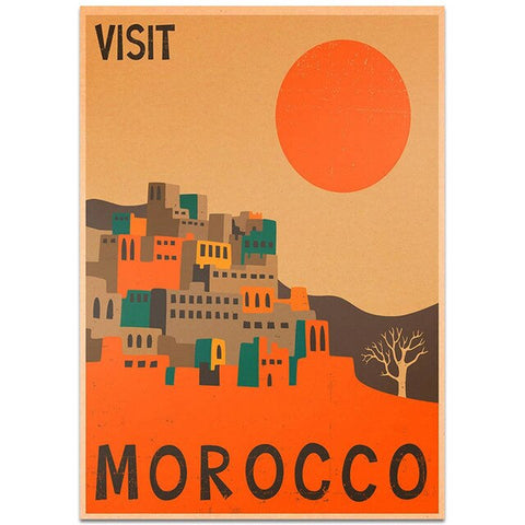 Affiche visit marocco