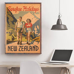 Affiche Vintage Nouvelle Zélande