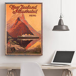 Affiche Vintage Nouvelle Zélande