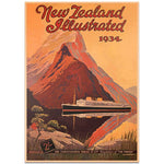 Affiche Vintage Nouvelle Zélande