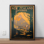 Affiche Vintage Nouvelle Zélande