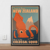 Affiche Vintage Nouvelle Zélande