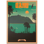 affiche oahu hawaii