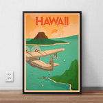 Affiche Vintage Hawaï