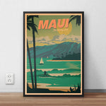 Affiche Vintage Hawaï