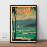 Affiche Vintage Hawaï