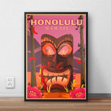 Affiche Vintage Hawaï