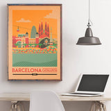 Affiche Vintage Barcelone