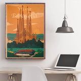 Affiche Vintage Barcelone