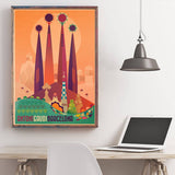 Affiche Vintage Barcelone