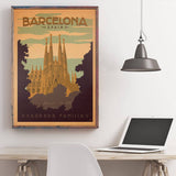 Affiche Vintage Barcelone