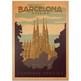 affiche barcelona spain sgrada familia