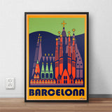 Affiche Vintage Barcelone