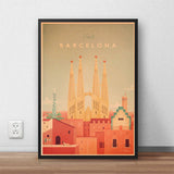 Affiche Vintage Barcelone
