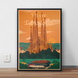 Affiche Vintage Barcelone