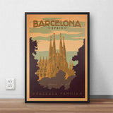 Affiche Vintage Barcelone