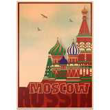 Affiche Vintage Moscou