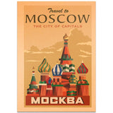 Affiche Vintage Moscou