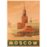 Affiche Vintage Moscou