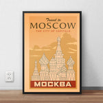 Affiche Vintage Moscou