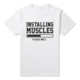 tee shirt vintage installing muscles