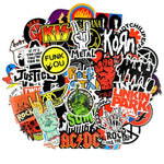 stickers vintage rock roll